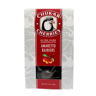 Chukar Cherries - Ultra Dark Chocolate Amaretto Rainiers - 2.75