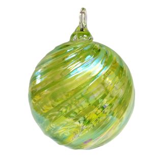 Glass Eye Studio Hand Blown Glass Ornament - Ivy Twist - 3'' diameter