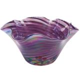 Glass Eye Studio - Large Wave Bowl - Eggplant - 9