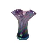 Glass Eye Studio - Mini Ruffle Vase - Eggplant - 6