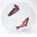 Jones Glassworks - Salmon Bowl - 13