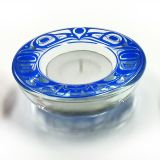 Northwest Coast Indian Tea Candle Holder - Blue - 3