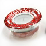 Northwest Coast Indian Tea Candle Holder - Red - 3