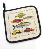 Quilted Fish Design Pot Holder - By Sara Bastien
