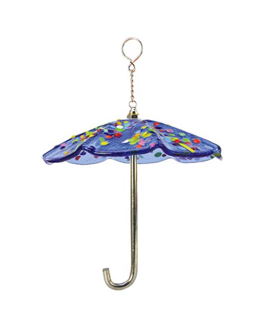Glass Eye Studio - Bumbershoot Umbrella Ornament - Blue