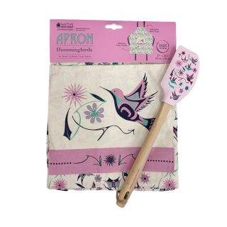 Apron and Spatula Set - Hummingbirds 