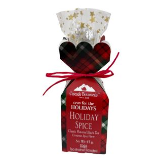 Cascade Botanicals - Holiday Spice Loose Leaf Tea and Strainer Gift Set