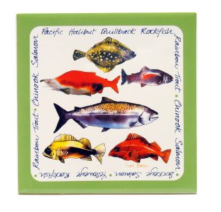 Ceramic Fish Trivet - 6