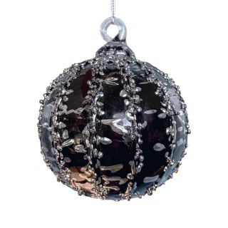 Glass Eye Studio - Black and Silver Limited Edition Ornament 2025