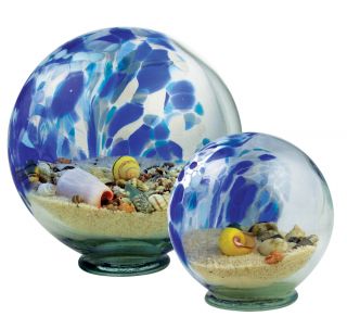 Glass Eye Studio Blue Sea Globe - Small - 3.5