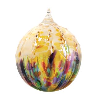 Glass Eye Studio Hand Blown Glass Classic Ornament - Rainbow Sprinkle - 3