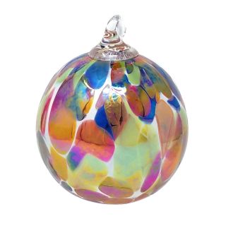 Glass Eye Studio Hand Blown Glass Ornament - Cornucopia Luster - 3'' diameter