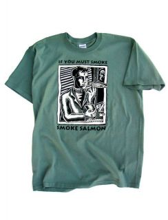 If You Must Smoke, Smoke Salmon T-Shirt - By Ray Troll (XL and XXL only)