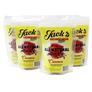 Jack's All Natural Cinnamon Apple Chips - 4 Bag Special - 6oz total
