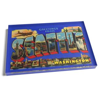 Magnet - Greetings from Seattle Retro Magnet