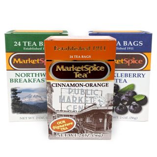MarketSpice Tea Sampler Trio Best Price: 72 bags (3 boxes)