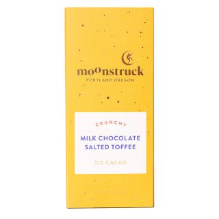Moonstruck Crunchy Salted Toffee Milk Chocolate Bar - 3 oz