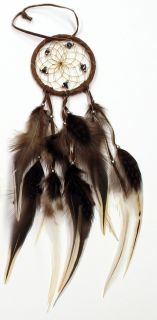 Native American Dream Catcher - Dark Brown - 2.5