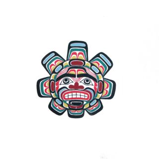Pacific Northwest Native American Temporary Tattoo - Sun