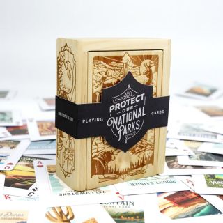 Playing Cards - Protect Our National Parks Wooden Box Set