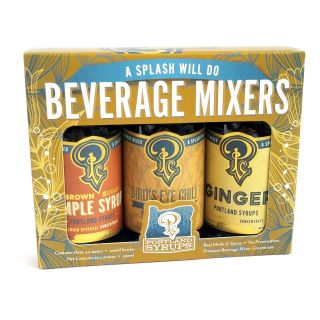Portland Syrups Beverage Mixer Trio - Brown Sugar, Bird's Eye Chili, & Ginger