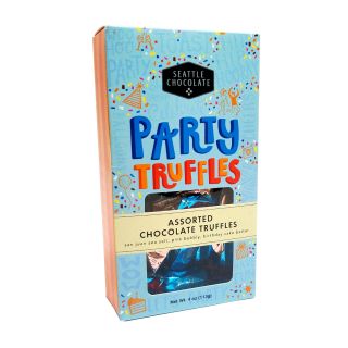 Seattle Chocolates Party Truffle Box - 4 oz