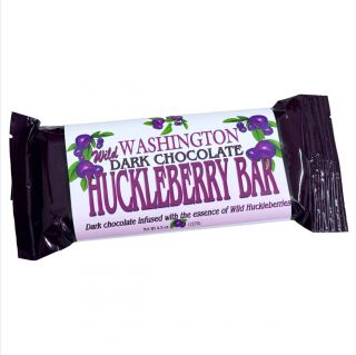 Wild Huckleberry Dark Chocolate Bar