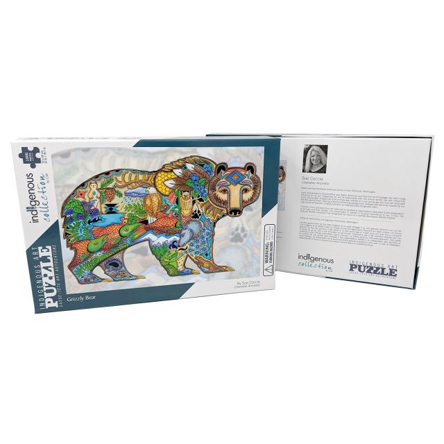 1,000 Piece Native Design Grizzly Bear Puzzle