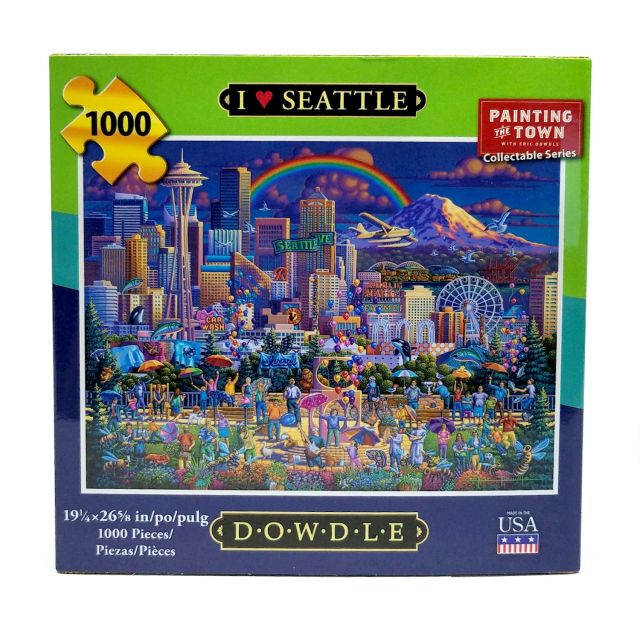 Dowdle Jigsaw Puzzle I Love Seattle 1000 Piece Dowdle Folk Art