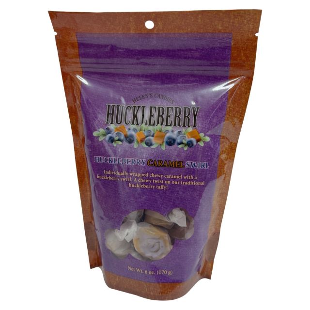 6oz Huckleberry Caramel Swirl Candy Pouch
