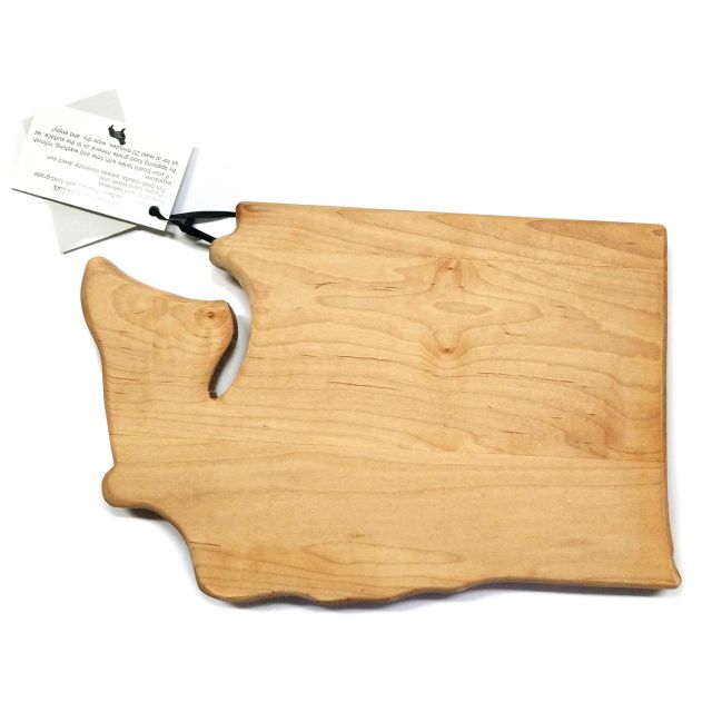 Alder Wood Washington Cutting Board - approx. 8