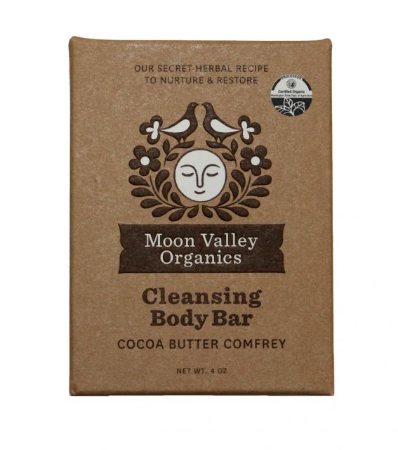 Cocoa Butter Comfrey Bar Soap  - Moon Valley Organics - 4oz