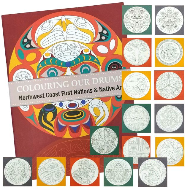 Coloring Book - Colouring Our Drums: Northwest Coast First Nations & Native Art