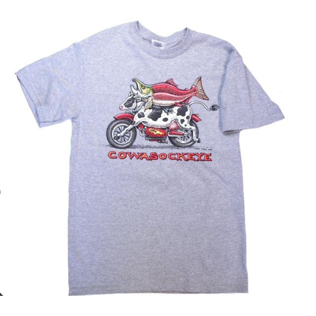Cowasockeye T-Shirt - By Ray Troll - XX-Large
