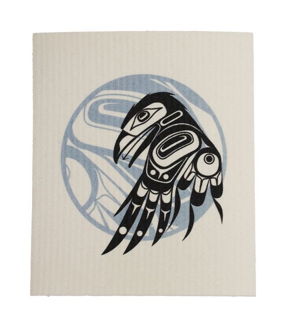Eco Cloth - Raven Moon by Allan Weir, Haida