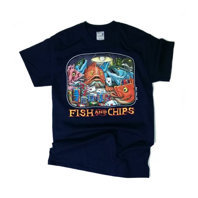 Fish and Chips T-Shirt - By Ray Troll