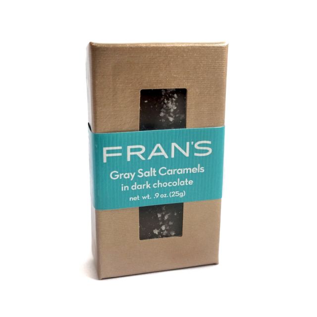 Fran's Gray Salt Caramels in Dark Chocolate - 0.9oz (25g)