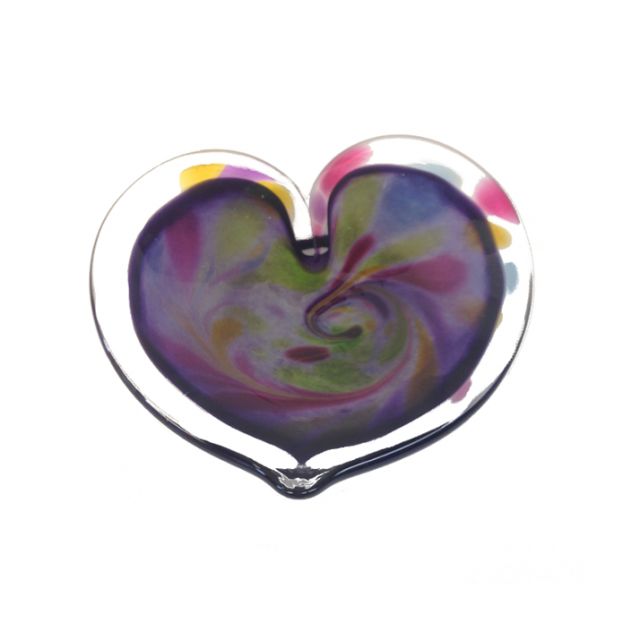 Glass Eye Studio - Affection Dish - Purple Heart - approx 5