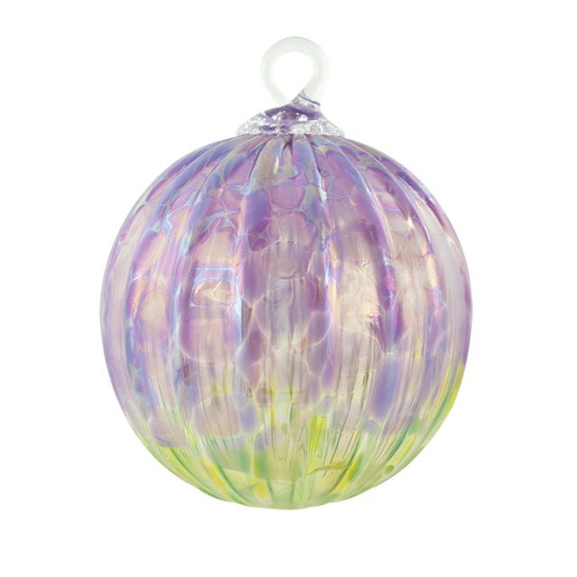 Glass Eye Studio Hand Blown Glass Classic Ornament - Viola - 3'' diameter