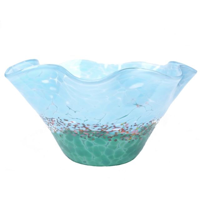 Glass Eye Studio - Large Wave Bowl - Wildflowers - 9