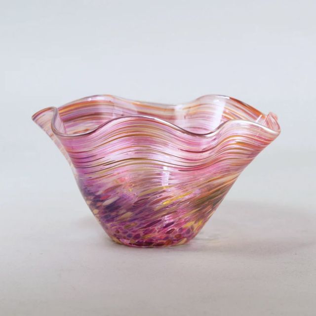 Glass Eye Studio - Mini Wave Bowl - Flamingo - 5