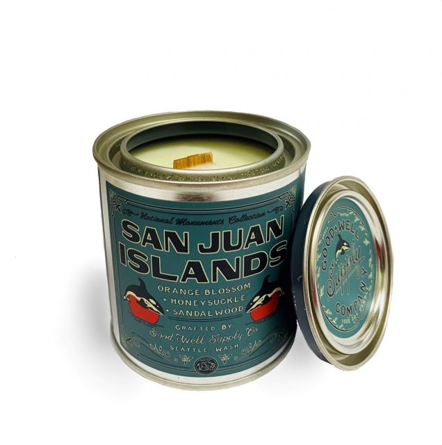 Good + Well Supply Co. - San Juan Islands Wood Wick Candle