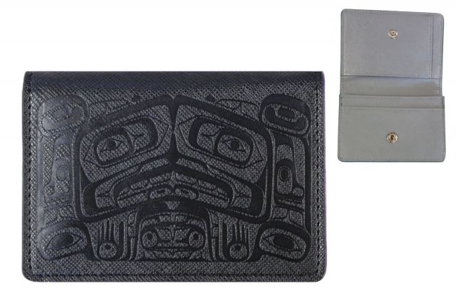 Indigenous American Design - Raven Box Card Wallet - Black