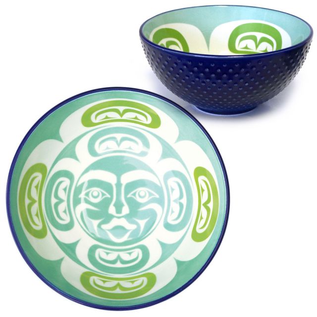 Indigenous Art Medium Bowl - Moon by Simone Diamond