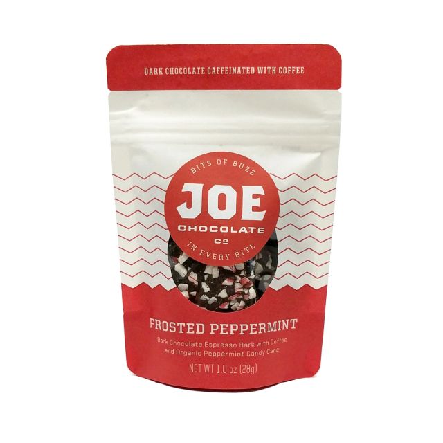 Joe Chocolate Co. - Frosted Peppermint Chocolate + Coffee Bark - 1 oz