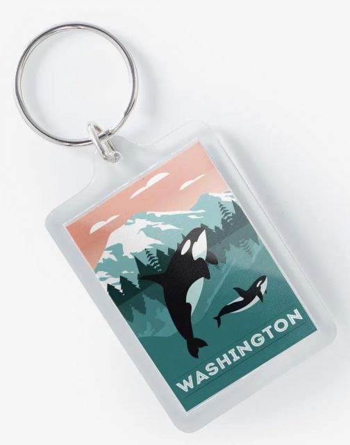 Keychain - Orcas in Washington 
