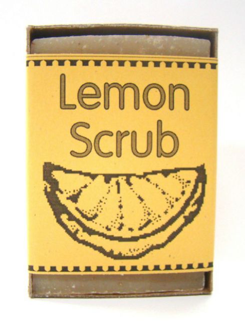 Lemon Scrub Soap - Rainwater Soap - 3.5 oz