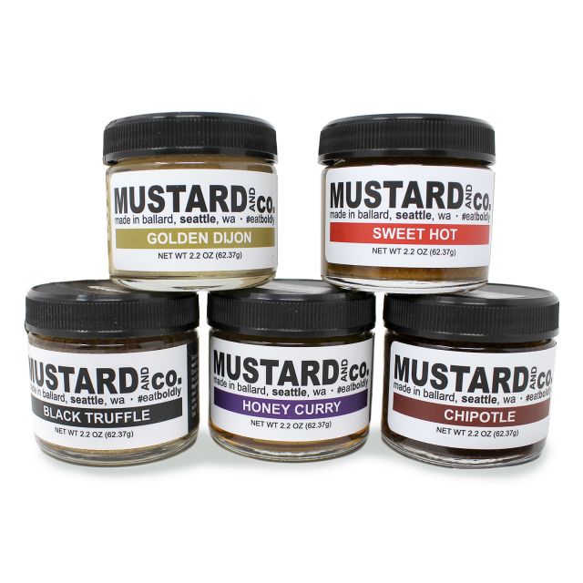 Mustard and Co. Bold Flavor Mustard 5-Pack - 11oz