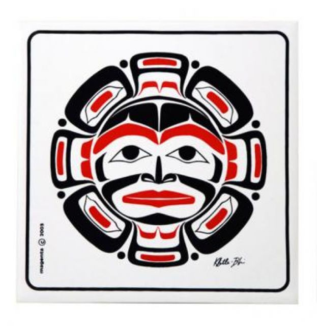 Native American Moon Design Trivet