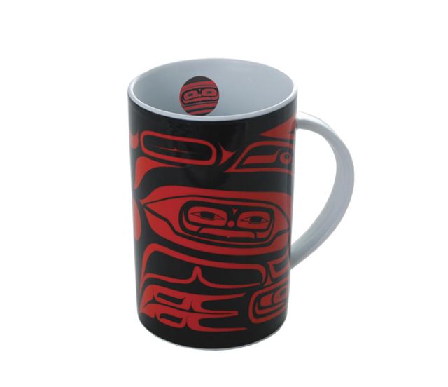 Native American Mug - Raven by Mark Garfield - Red/Black